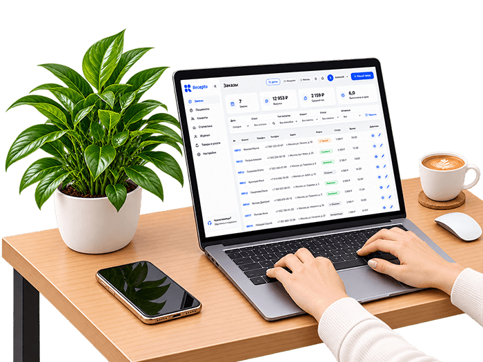 CRM Recepto для управления заказами доставки